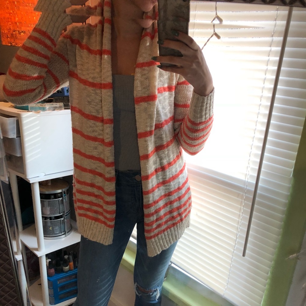 Striped cardigan